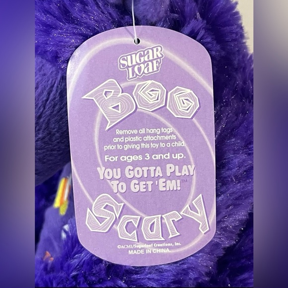 Sugar Loaf Halloween 13” Purple Gorilla I’m Ape For Candy ~Plush Stuffed Toy NWT - Picture 12 of 15